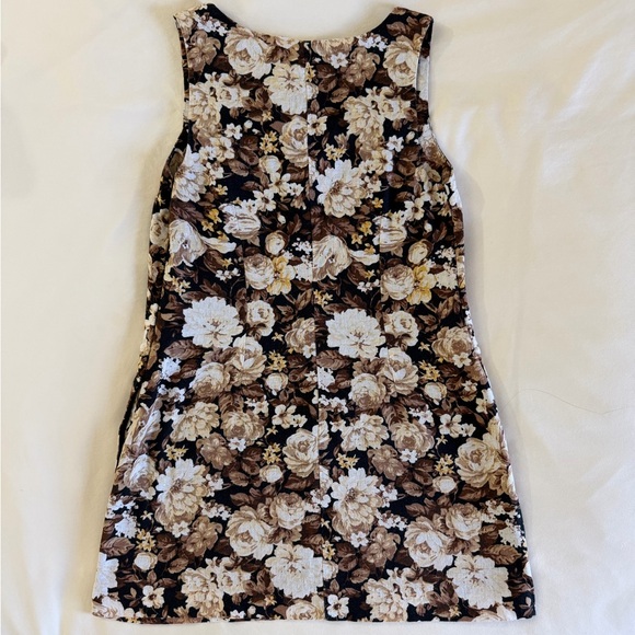 Abercrombie & Fitch Linen Floral Mini Dress Size XSP - Picture 2 of 2